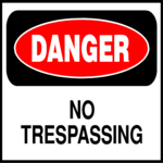 No Trespassing