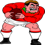 Rugby Player 11 Clip Art