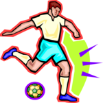 Soccer - Player 77 Clip Art