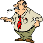 Boss with Cigarette