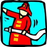 Fire Fighter 07 Clip Art