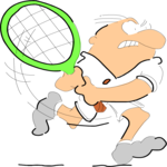 Tennis 003 Clip Art