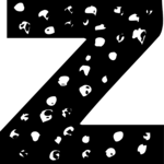 Speckled Z Clip Art