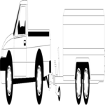 Truck & Trailer Clip Art