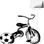 Tricycle, Ball & Lamp