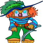 Clown - Pirate Clip Art