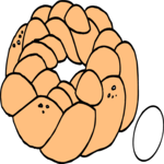 Bread - Braided Loaf Clip Art