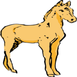 Horse - Foal Clip Art