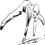 Gymnast 02 Clip Art