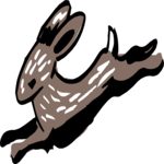 Rabbit Hopping 2 Clip Art