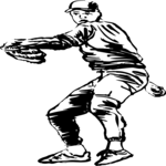 Baseball - Player 06 Clip Art