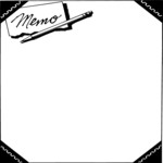 Memo - Memo 3 Clip Art