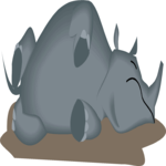 Rhino Sleeping 2