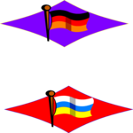 Germany & Ukraine Clip Art