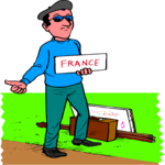 Hitchhiker - French Clip Art