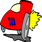 Racing - Rocket Car Clip Art