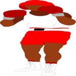 Boxing - Boxer 01 Clip Art
