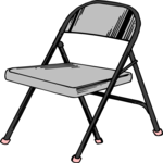 Chair - Folding 2 Clip Art