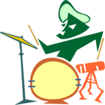 Drummer - Offbeat Clip Art