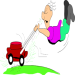 Man with Lawnmower 3