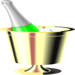 Champagne & Bucket 3 Clip Art