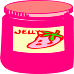 Jelly - Strawberry Clip Art