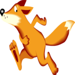 Fox Running 2 Clip Art
