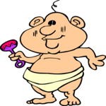 Baby with Rattle 1