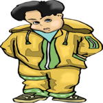Boy in Sweatsuit 4 Clip Art