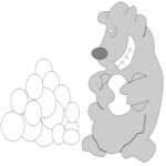 Bear Snowball Fight 1