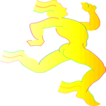 Rainbow Man Running