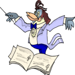 Conductor - Bird Clip Art