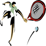 Tennis 082 Clip Art