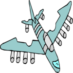 Plane - Futuristic 1 Clip Art