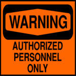 Authorized Personnel 1 Clip Art