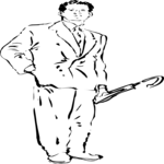 Man Holding Umbrella