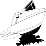 Motor Boat 1 Clip Art