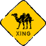 Camel Crossing Clip Art