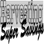 Harvesting Super Savings Clip Art