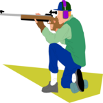 Shooting - Rifle 1 Clip Art