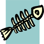 Fish Skeleton 1 Clip Art