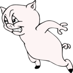 Pig - Sneaky Clip Art