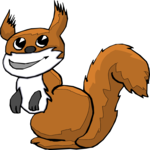 Squirrel Smiling Clip Art