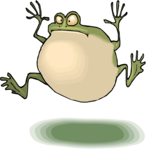 Frog Croaking 2 Clip Art