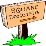 Square Dancing Sign