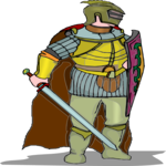 Knight with Sword 12 Clip Art