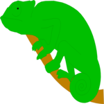 Chameleon 1 Clip Art