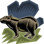 Capybara Clip Art