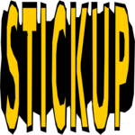 Stick Up - Title Clip Art