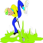 Golfer 041 Clip Art